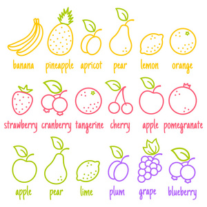 水果的平面图标