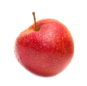 孤立在白色背景上的红苹果