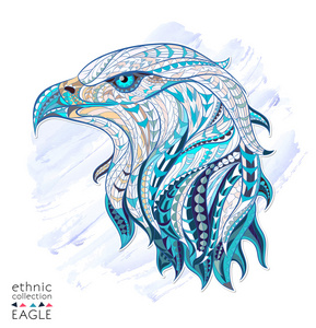 鹰纹身图案手稿图片