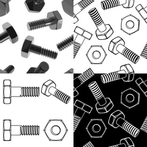 螺母和螺栓设置