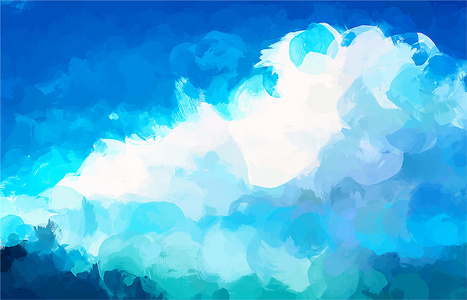 云层画笔描边