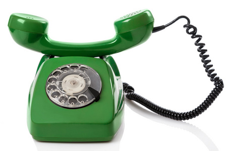绿色复古电话