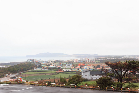 冬季景观在济州岛韩国