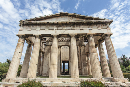 赫多里安寺古集市雅典，希腊   欧洲立面