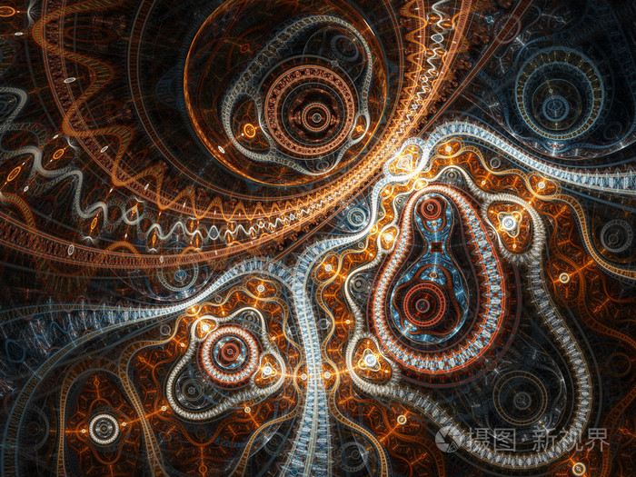 抽象形机, 数码艺术作品的创意图形设计照片-正版商用图片1j2754-摄图