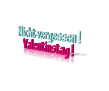 去 vergessen valentinstag，不忘记情人节