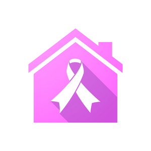 粉红色的房子图标与意识功能区