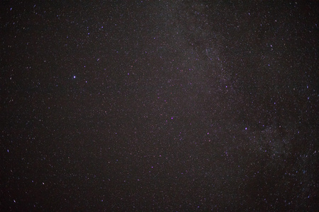 银河星空在晚上