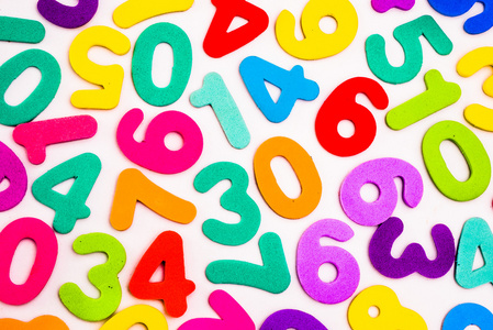 多彩组合数字图片大全