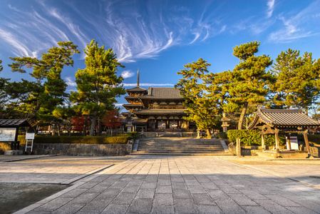 在日本奈良法隆寺