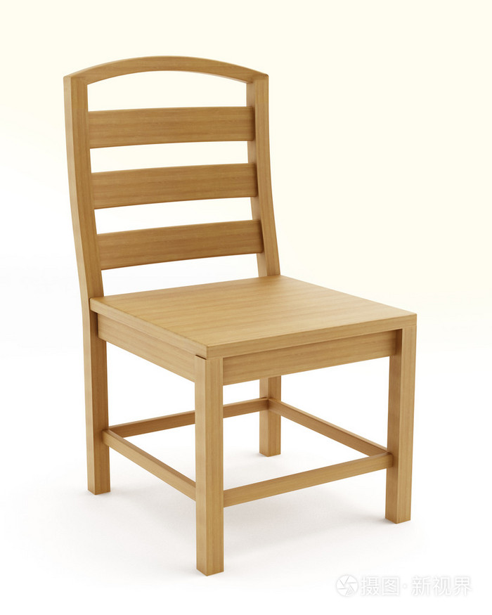 孤立木椅
