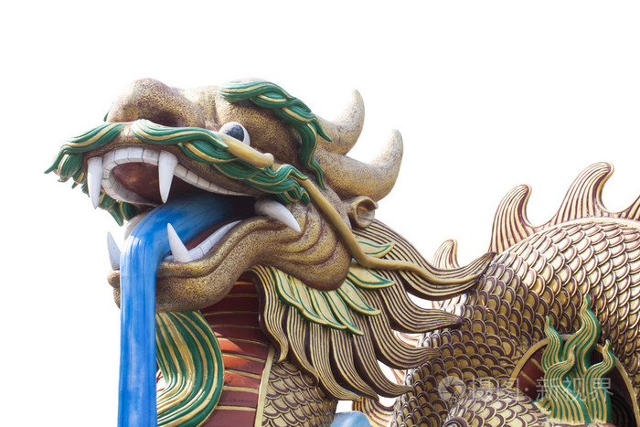 中国风格龙雕像