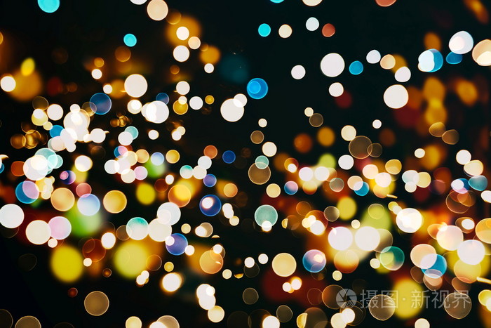 与自然景和明亮的金色灯光的节日背景老式魔术背景颜色