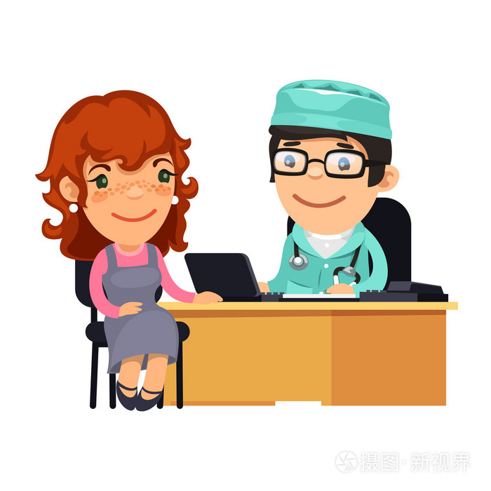 女人在医生办公室的医疗咨询