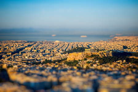雅典城市景观视图