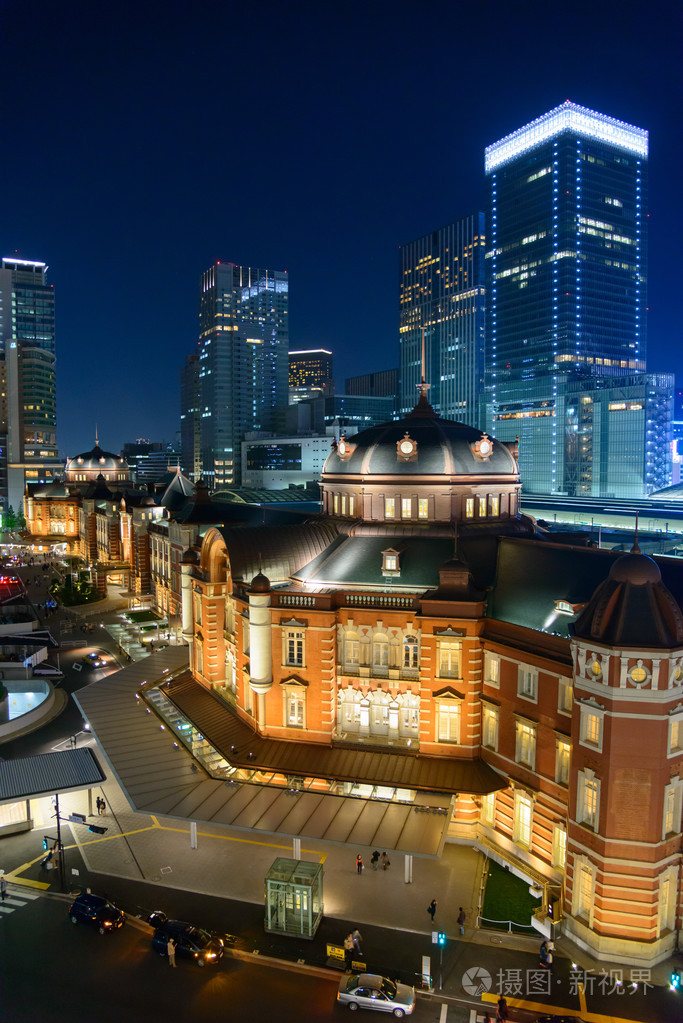 东京车站的夜景