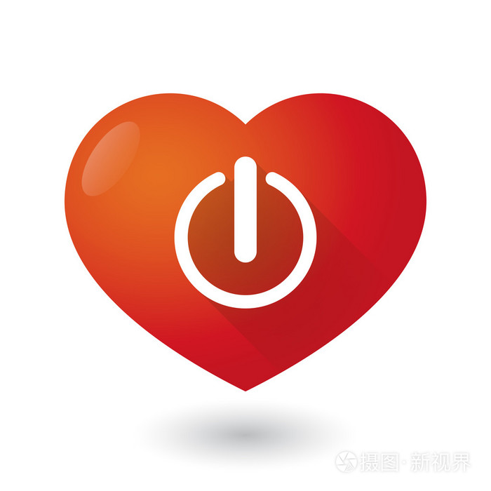 心与关闭标志图标