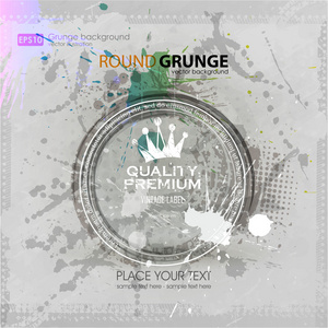 在 grunge 风格海报背景