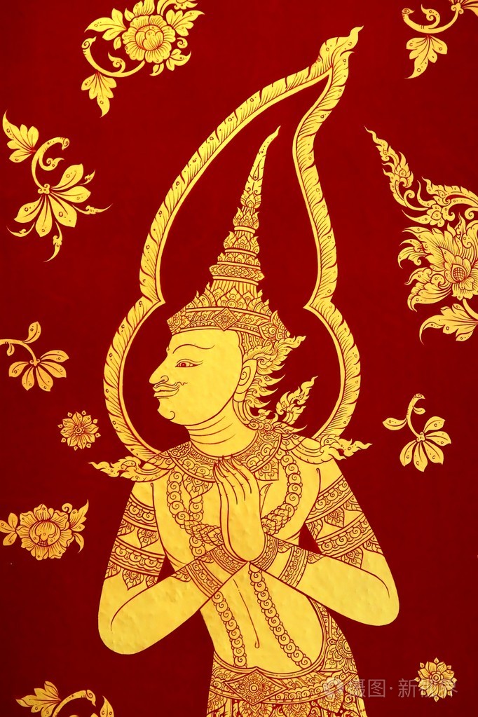 泰国艺术墙画天使