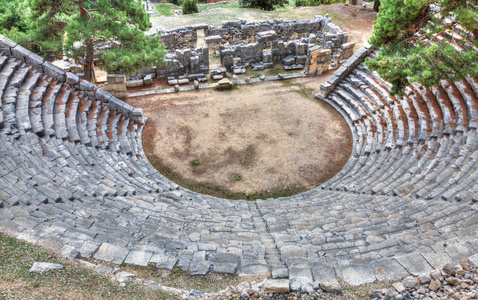 古代的 Arykanda，Hdr 摄影