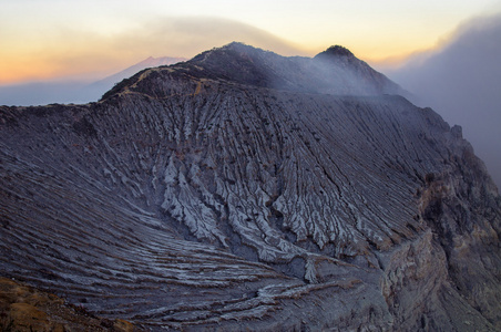Ijen 火山，印度尼西亚的旅游胜地
