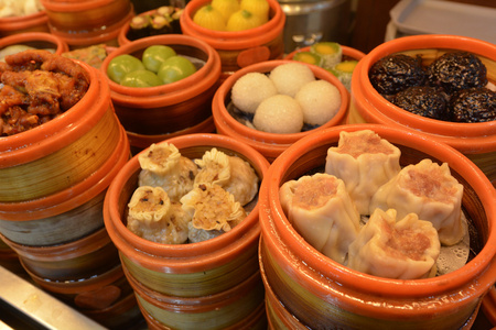 中式点心饺子食品在上海中国