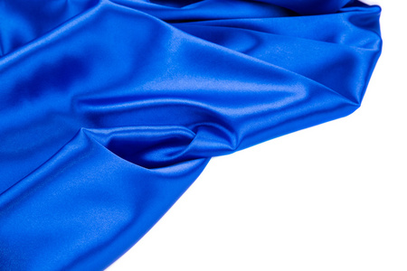 蓝色的丝绸布