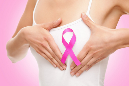 女人用乳房癌认识丝带
