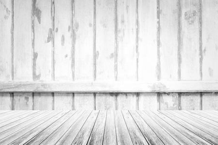 木材的露台和木材纹理白色颜色