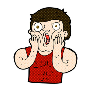 漫画震惊漫画卡通震惊健身房的人照片