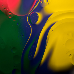 抽象的颜色油滴