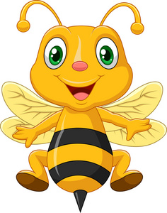 卡通可爱的蜜蜂