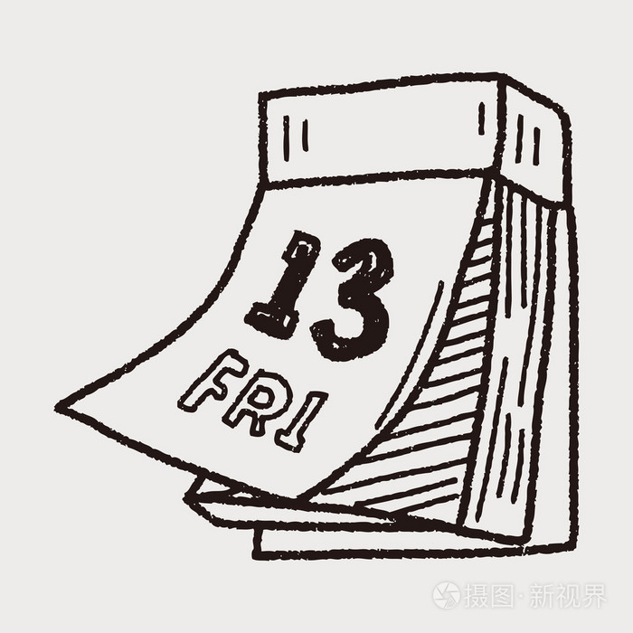 每月日历涂鸦绘图插画-正版商用图片1j4q1g-摄图新视界