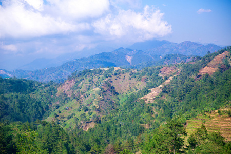 美丽的山岳景观