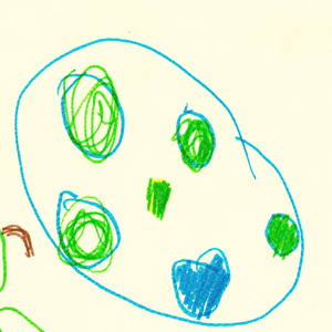 抽象的儿童绘画