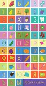 俄语字母表中的图片图片