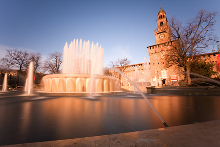 在米兰 sforzesco