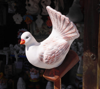 彩泥画彩泥画鸽子从儿童照片