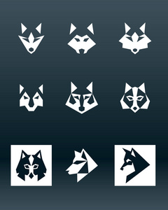 狼的标志图片