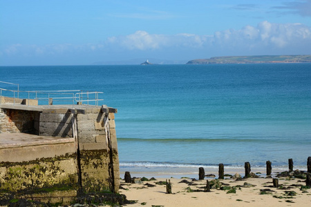 圣艾夫斯海滩和海湾, 康沃尔, 英国