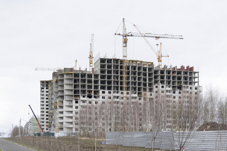 新的高层建筑施工中