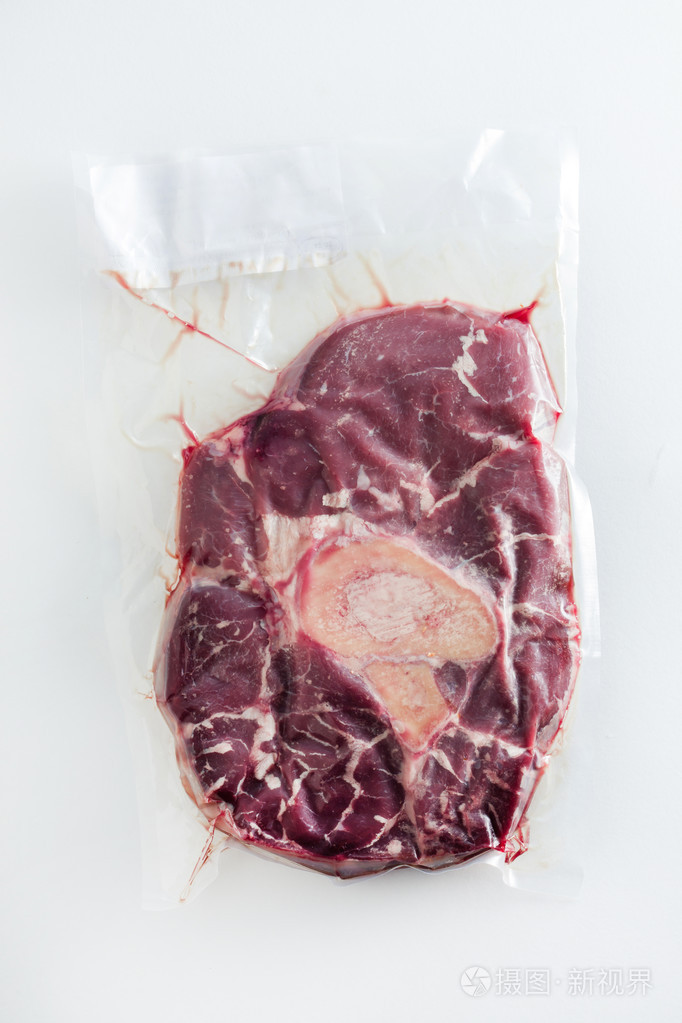 真空包装的牛排