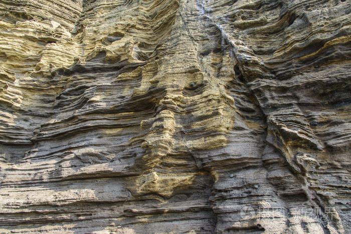在济州岛 yongmeori 海岸沉积岩