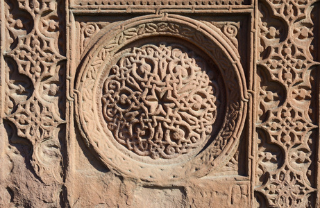 花卉观赏 knotworks 的亚美尼亚交叉石头石 古代基督教艺术 文化遗产 Ejmiadzin 修道院
