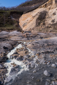 地狱谷地狱谷登别，北海道，日本