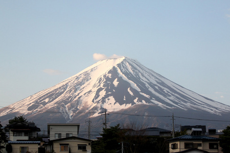 富士山，日本村