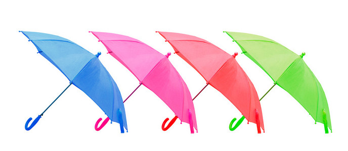 四把伞孤立