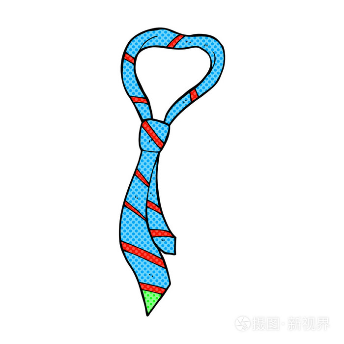 漫画卡通领带插画-正版商用图片1j5u7k-摄图新视界