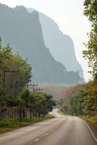 国家道路早上景观