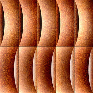 抽象的镶板模式波装饰喀尔巴阡榆树窝